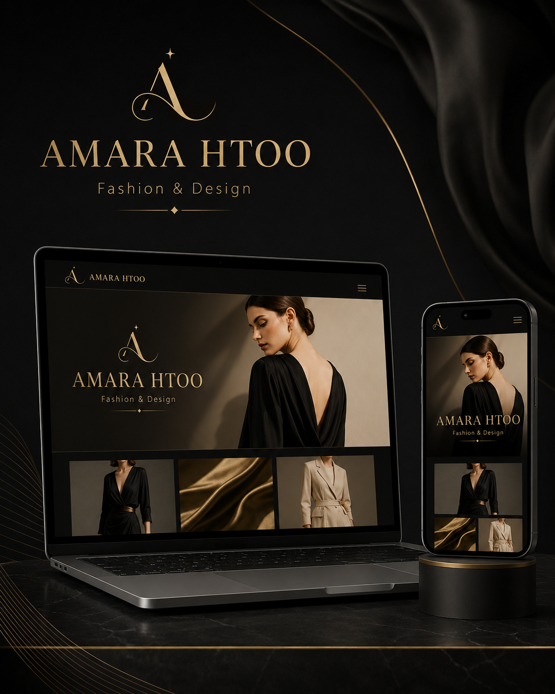 Responsive website project preview